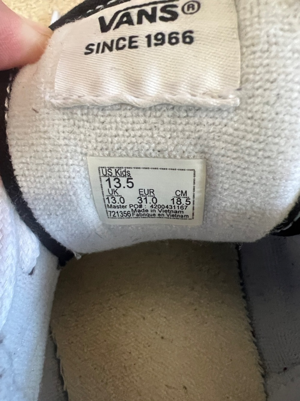 Black Lacoste Sneakers & Black/White Vans-Style Low Tops - Picture 5 of 11
